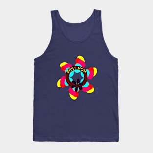 Best mom colorful hearts love mandala design Tank Top